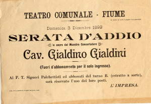 PPMHP 115716: Plakat za večer oprosta od Cav. Gialdina Gialdinija