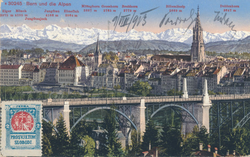 PPMHP 149923: Bern und die Alpen.