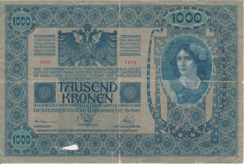 PPMHP 141526: 1000 kruna - Austro-Ugarska Monarhija