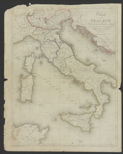 PPMHP 150053: Charte von Italien nach den lezten Friedens - Schlussen und neuesten geographischen Hulfsmitteln entworfen