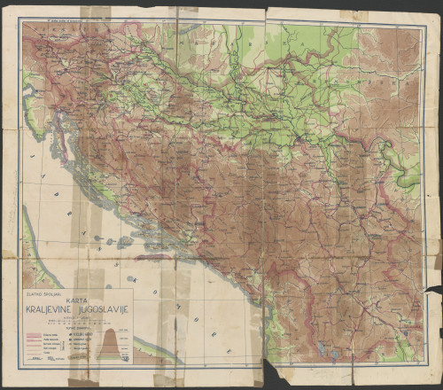 PPMHP 150522: Karta Kraljevine Jugoslavije