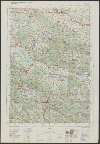 PPMHP 151475: Preglednotopografska karta 1:300000 Banjaluka