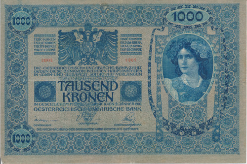 PPMHP 139188: 1000 kruna - Austro-Ugarska Monarhija